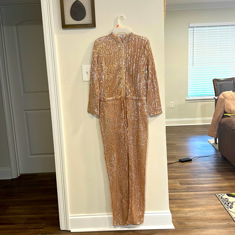 Rose gold sequin Jumpsuit